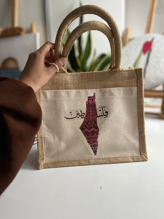 Handtasche mit Palästina-Motiv – 27x22 cm | Kultur trifft Design