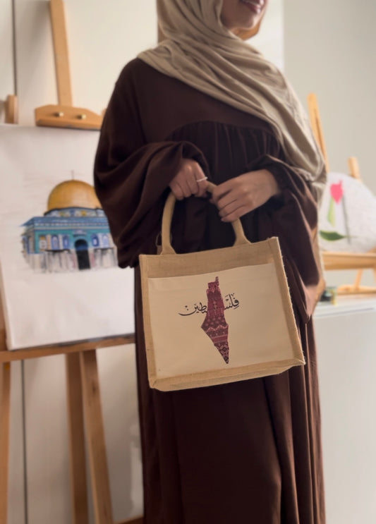 Handtasche mit Palästina-Motiv – 27x22 cm | Kultur trifft Design